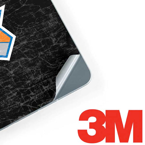 NBA New York Knicks Black Secondary Logo Galaxy Book 12in Skin